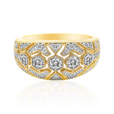 9K SI1 (G) Diamond Gold Ring (Annette)