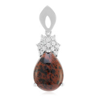 Mahogany Obsidian Silver Pendant