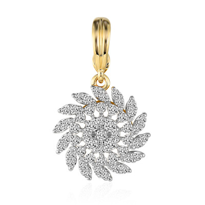 14K SI1 (G) Diamond Gold Pendant (Annette)