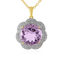 Rose de France Amethyst Silver Necklace