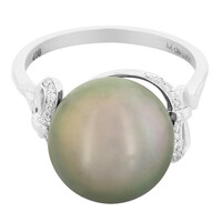 10K Tahitian Pearl Gold Ring