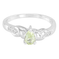 Cuprian Tourmaline Silver Ring