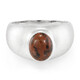 Mahogany Obsidian Silver Ring