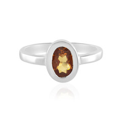 Mandarin Zircon Silver Ring