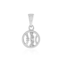 I2 (I) Diamond Silver Pendant