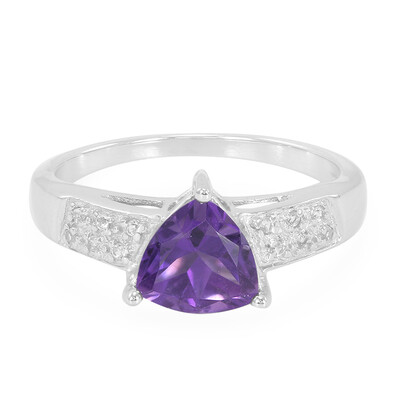 Zambian Amethyst Silver Ring