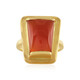 Red Onyx Silver Ring (MONOSONO COLLECTION)