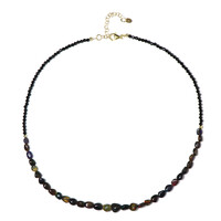 Black Spinel Silver Necklace