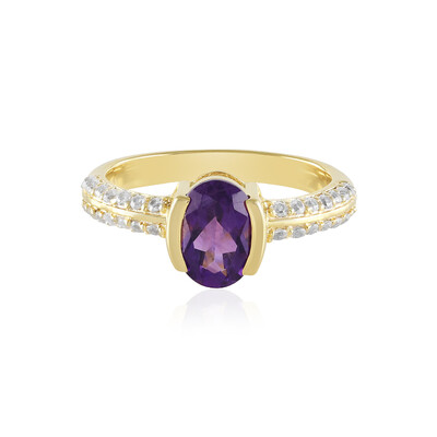 Siberian Amethyst Silver Ring