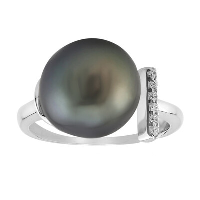 Tahitian Pearl Silver Ring (TPC)