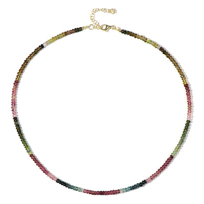 Fancy Tourmaline Silver Necklace