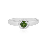 Russian Diopside Silver Ring