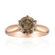 18K VS1 Argyle Rose De France Diamond Gold Ring (Annette)