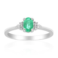 10K AAA Zambian Emerald Gold Ring