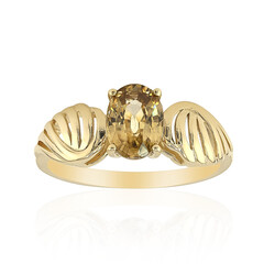 9K Yellow Zircon Gold Ring