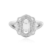 White Sapphire Silver Ring