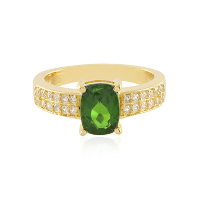 Russian Diopside Silver Ring