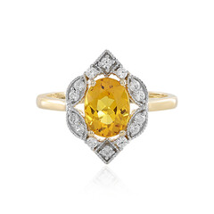 9K Yellow Beryl Gold Ring