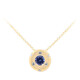 9K AAA Tanzanite Gold Necklace (de Melo)