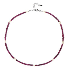 Madagascar Ruby Silver Necklace