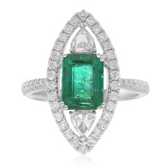 18K AAA Zambian Emerald Gold Ring (CIRARI)