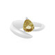 Yellow Zircon Silver Ring