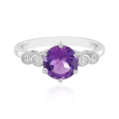 Siberian Amethyst Silver Ring