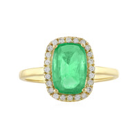 18K Ethiopian Emerald Gold Ring (AMAYANI)