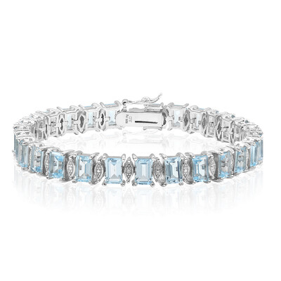 Sky Blue Topaz Silver Bracelet