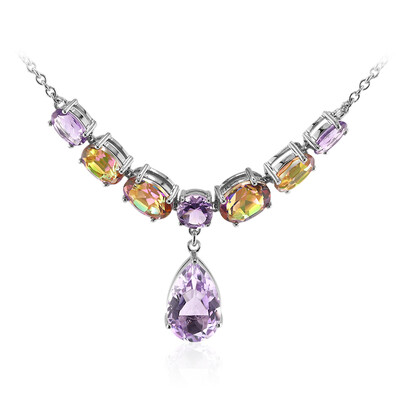 Amethyst Silver Necklace