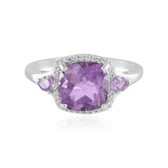 Rose de France Amethyst Silver Ring