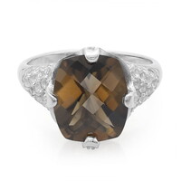 Smoky Quartz Silver Ring