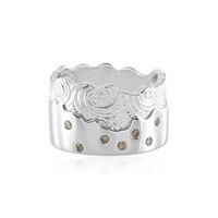 I3 Champagne Diamond Silver Ring (de Melo)