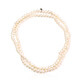 White Freshwater Pearl Silver Necklace (TPC)