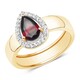 Mozambique Garnet Silver Ring