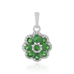 Tanzanian Tsavorite Silver Pendant