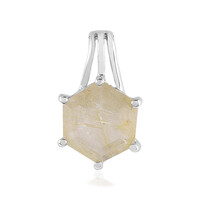 Rutile Quartz Silver Pendant