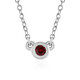 Tanzanian Ruby Silver Necklace