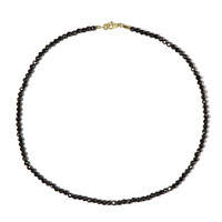 Black Spinel Silver Necklace