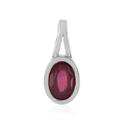 Madagascar Ruby Silver Pendant