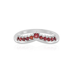 Tanzanian Ruby Silver Ring