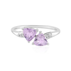 Rose de France Amethyst Silver Ring