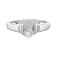 White Topaz Silver Ring