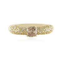 14K SI2 Champagne Diamond Gold Ring (de Melo)