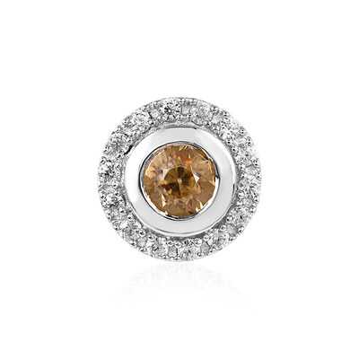 Yellow Zircon Silver Pendant (MONOSONO COLLECTION)