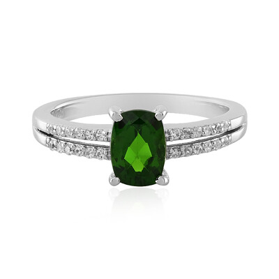 Russian Diopside Silver Ring