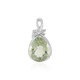 Green Amethyst Silver Pendant