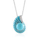 Sleeping Beauty Turquoise Silver Pendant