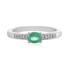 Ethiopian Emerald Silver Ring