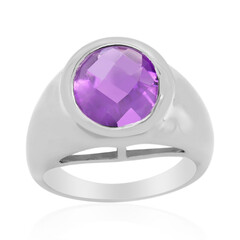 Zambian Amethyst Silver Ring